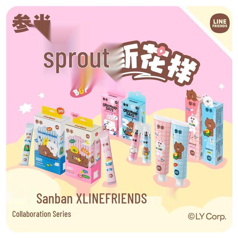 Semblance LINE FRIENDS Rose Clear Tea Fresh Toothpaste