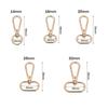 1pcs Metal Split Ring DIY KeyChain Lobster Clasp Bags Strap Buckles Hook Collar Carabiner Snap