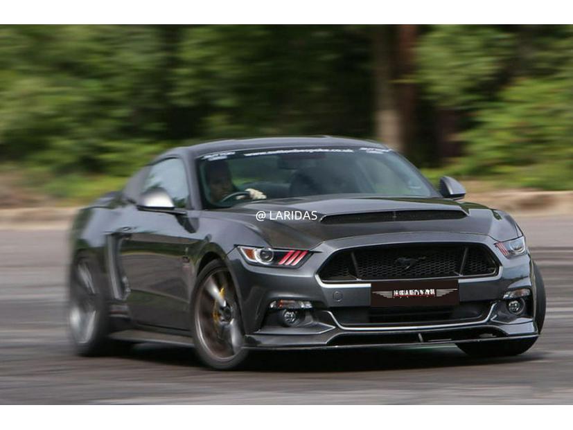 15-17 Ford Mustang Карбоновый передний сплиттер обвес