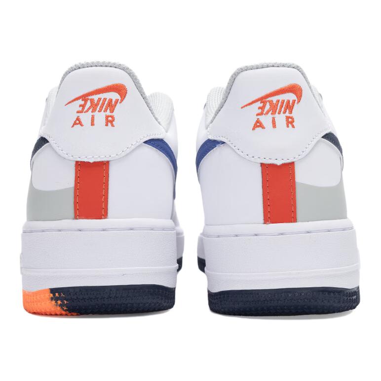 Nike Кроссовки Air Force 1 LV8 GS Upside Down Kids белые светло-серебристые астрономически-синие FN4730-002