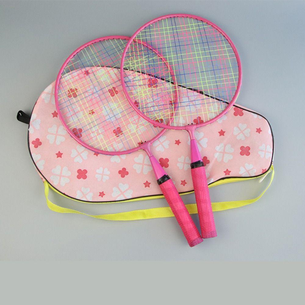 Shock Absorbing Children Badminton Racquets Lightweight Badminton Racket Set Tennis Equipment