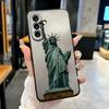Statue Of Liberty Phone Case For Samsung A25 A13 A33 5G A54 A36 A35 A56 A52 A14 Shockproof Soft Cover