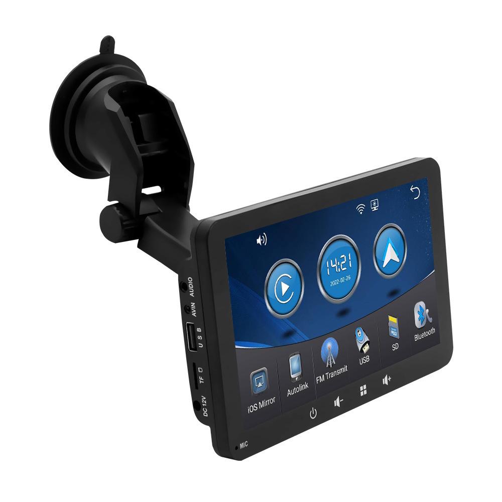 Автомобильная навигационная система с сенсорным экраном 7" с Bluetooth и беспроводным проигрывателем CarPlay/Android Auto MP5