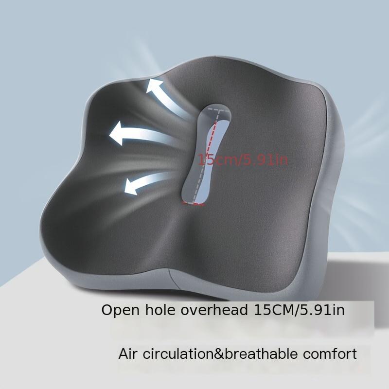 Эргономичная подушка под копчик из пены с памятью, Нескользящая мягкая поддержка | Съемный чехол из моющегося полиэстера, Подходит для офисных кресел, инвалидных колясок и автомобильных сидений