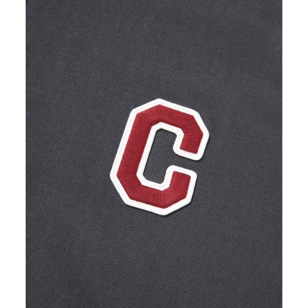 Covernat C Logo Oxford Hooded Jacket Unisex Jackets Charcoal CO2403JK45CH
