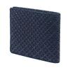 Inden Bifold Bill Compartment No Coin Navy Blue X Black Pattern Wallet, I, Purse, Deerskin, Lacquer, Cloisonné 2005-04-179