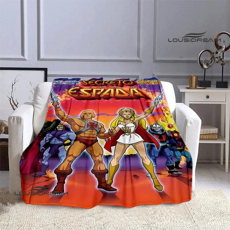 Anime Universe Master HE-MAN Printed Blanket Children Warm Beautiful Blanket Home Travel Essential Blanket Birthday Gift