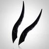 1 Pair Car Dragon Horn Decoration Personalized Vehicle Modifications 3D Horns Sticker Ornament for SUV Sedan Hatchback