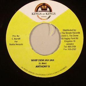7-дюймовая пластинка ANTHONY B / MICHAEL LYNCH - Whip Dem Jah Jah / Spies & Traitors НЕТ Kings of Kings 2008 Ямайка Регги, Ска и Даб Б/У