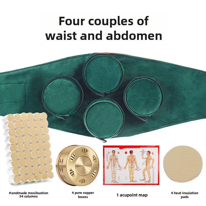 Portable Smokeless Moxibustion Set with Cloth Cover, Filter, Moxa Sticks, and Cones