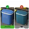 Wall-Mounted Kitchen Trash Can with Lid for Cabinets and Bathrooms