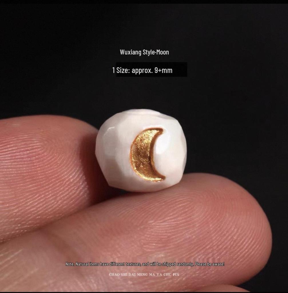 Браслет из мамонтовой кости в виде бочонков с Солнцем, Луной и Звездами, с буддийскими аксессуарами Кинг-Конг Бодхи