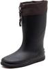 FU5003 Hanshin Soji Rain Boots for Farming and Size L Women's Gardening, Black, (25.5cm-26.5cm)