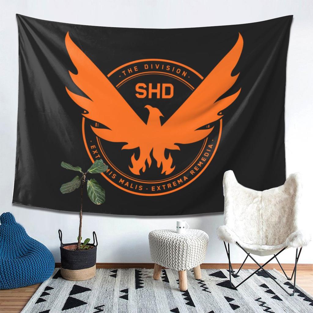 The Division 2 Shd Стратегический Отдел Родины Гобелен Декор Искусство Эстетичные Гобелены для Спальни Дома Настенная Ткань Настенное Полотно