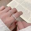 Изысканное женское регулируемое открытое кольцо-волна, штабелируемое - Модный минималистичный стиль