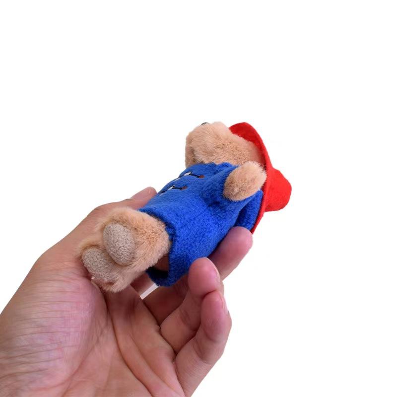 Фигурка мультяшного медведя Паттин, плюшевая кукла-подвеска Dish Tie Bear, детский праздничный подарочный пакет, украшение, милый брелок