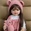 22 Inch Newborn Lifelike Reborn Doll Painted by Artists Full Body Silicone Vinyl Waterproof Baby Toy For Gift