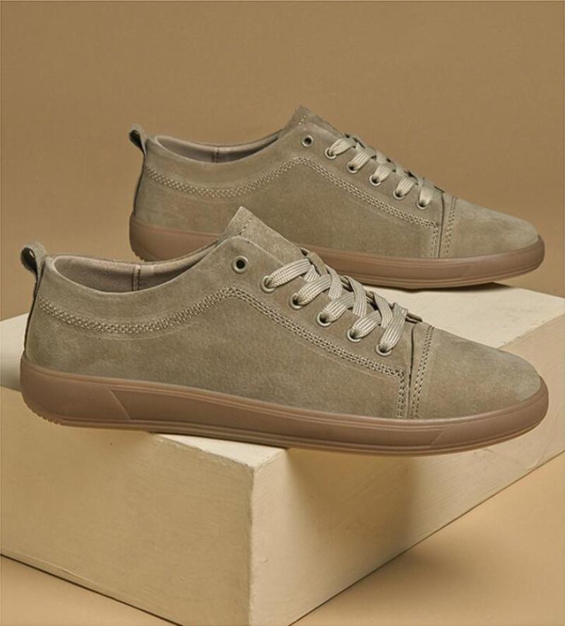 Sautumn New Fashion Casual Leather Shoes Lace-Up Comfortable Men'S Oxford Shoes Outdoor Soft Dress Shoes Non-Slip Sports Shoes