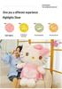 Креативная плюшевая игрушка Hello Kitty: Милая кукла-кошка в костюме горничной с бантом - Идеальный компаньон в подарок на день рождения