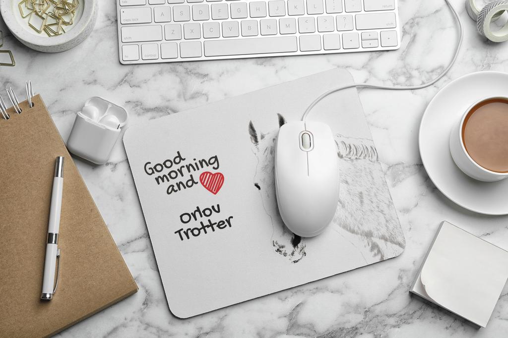 Orlov Trotter – Mouse pad with print, personalized pad with a horse | Art-Dog