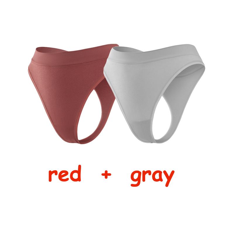 2Pcs/Lot Women Sexy 5 Color Panties Low-waist Comfort Underwear G String Thong Breathable Lingerie Temptation Intimates