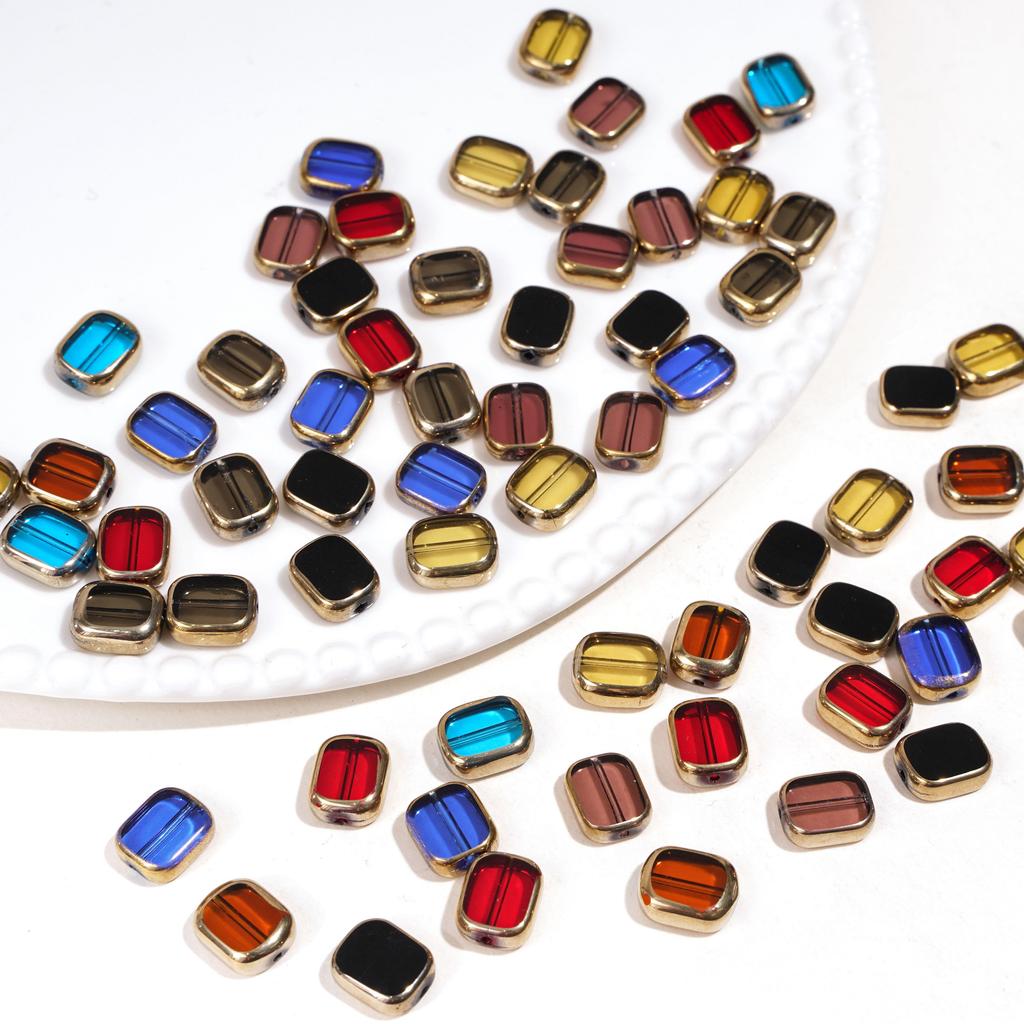 5-10 шт. Эллипс стеклянные бусины хрустальные разбросанные бусины для самостоятельного изготовления браслетов ожерелий ювелирных изделий