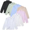 Women's Long Sleeve Pointed Collar JK Uniform Shirt for Students and Workwear (Spring/Autumn)