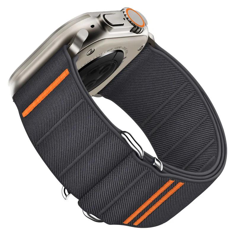 Нейлоновый ремешок-петля для Apple Watch Band 49 мм 46 мм 42 мм 45 мм 44 мм Спортивный браслет для IWatch Series Ultra 2 10 9 8 7 SE 6 5 4 Correa