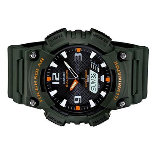 Casio Стандартные Черные x Хаки Часы [Casio] AQ-S810W-3A Мужские [Импортная модель]