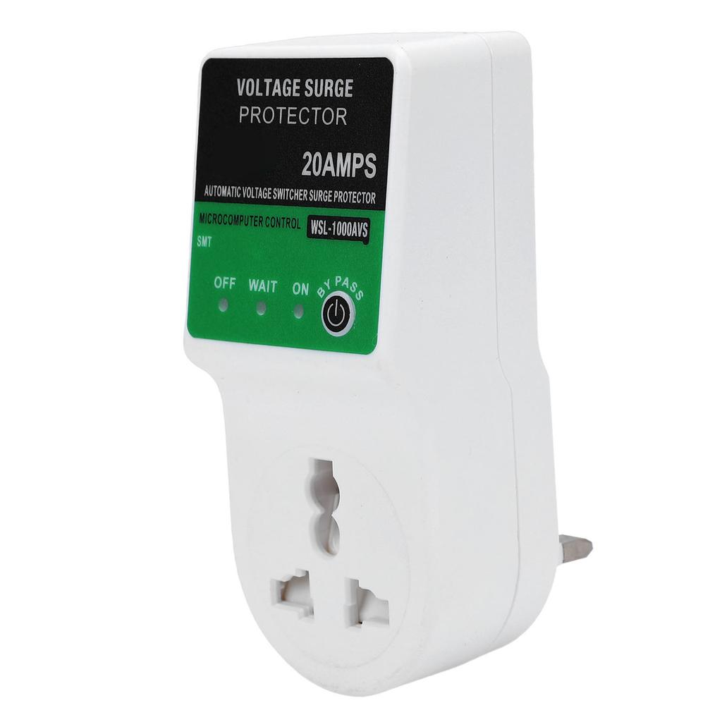 20A Voltage Protector Outlet Over Under Voltage Protective Device for Home Appliances 3 Prong Socket UK Plug