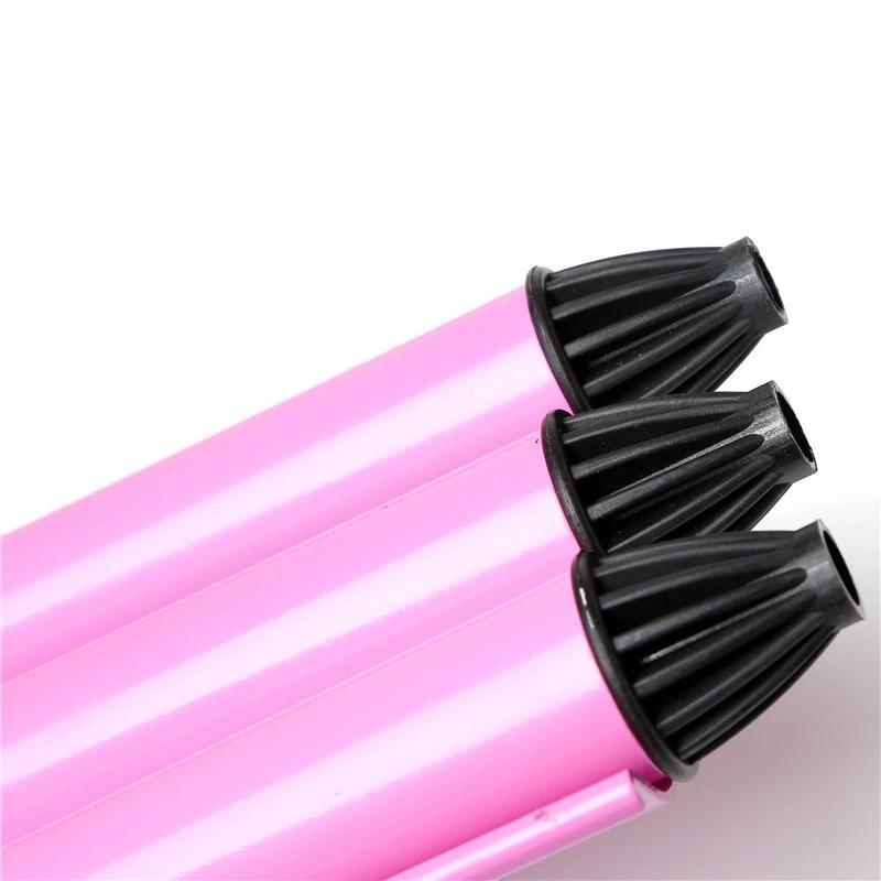 Национальное общее напряжение White&Gray Professional Hair Waver Wave Curler Керамические щипцы для завивки волос с 3 зажимами Wave Curler