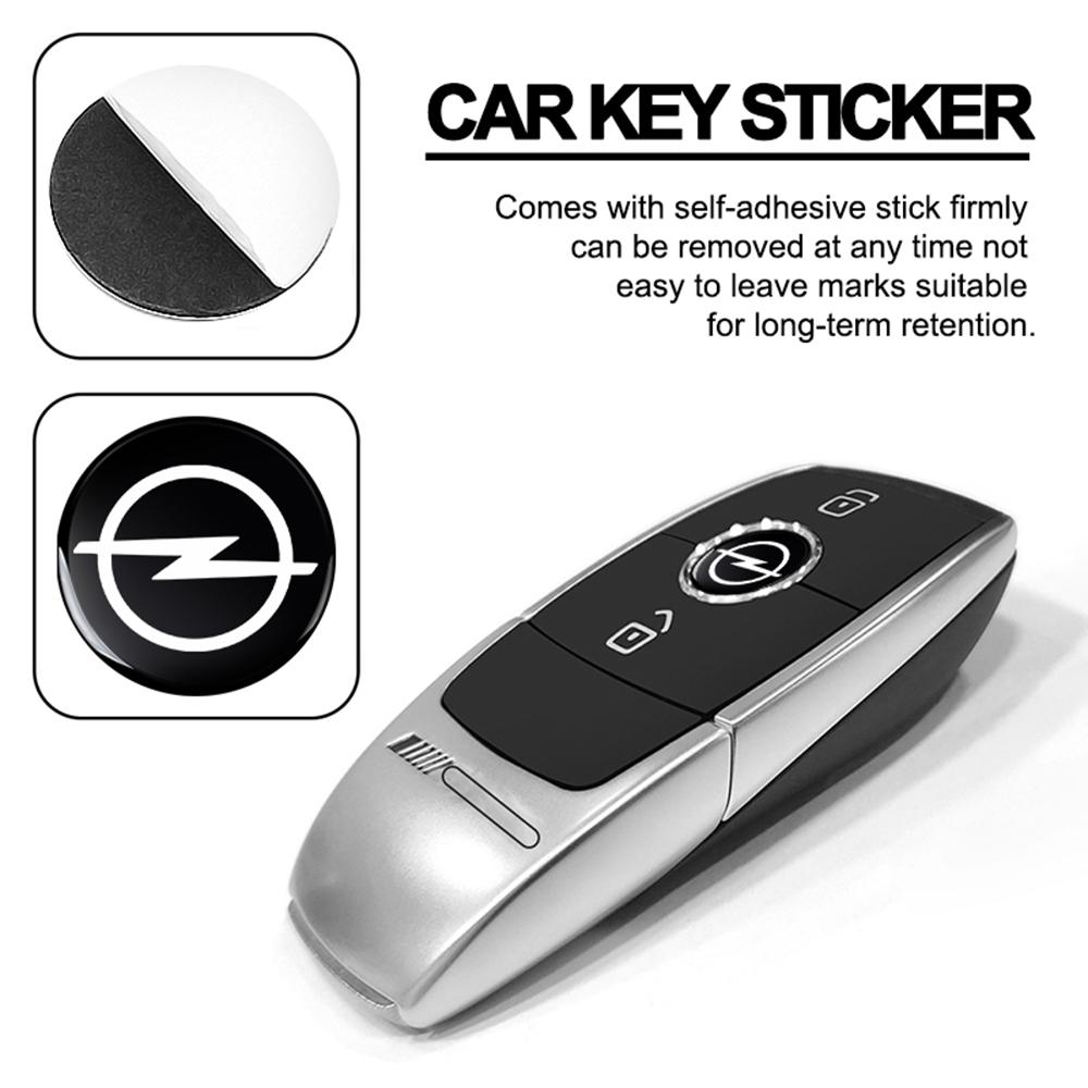 cwdf10 10Pcs For Opel OPC Astra K Vivaro Corsa Zafira Insignia Vectra Car Styling Key Remote Control Sticker Emblem Decor Accessories