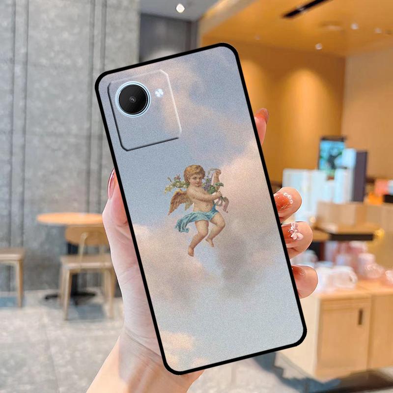 Чехол с принтом мультяшного ангела и младенца для Realme C55 C33 C31 C35 C30 C11 C15 C25s C21Y GT Neo 5 3T 2T 8 9 10 11 Pro Plus