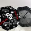 1pc Soccer Ball Pattern Design Umbrella with Plastic Handle,Suitable for All Seasons Home Travel Outdoor UmbrellaDD843