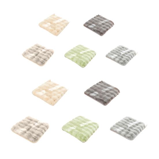 Chair Cushion Washable Soft Comfortable Thick Breathable Keep Warm Relieve Pain Plush Material Seat Cushion Office Accessories