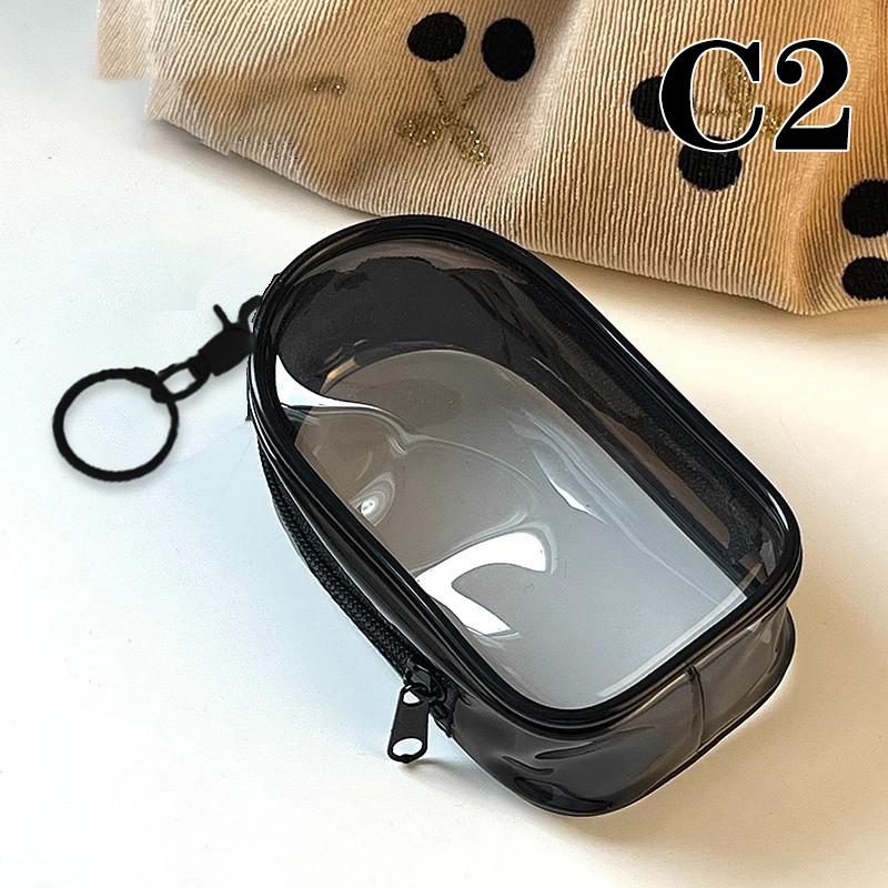 Органайзер для ювелирных изделий, прозрачная коробка для хранения, загадочная коробка, брелок для ключей, чехол для хранения, утолщенный кошелек, милая сумка для куклы, организация