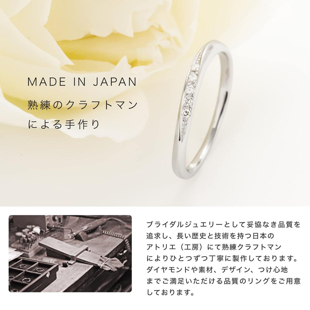 LEGAN Кольцо из белого золота с бриллиантом, размер 9, с натуральным бриллиантом, свадебное, сделано в Японии, K10WG, ободок, женское,