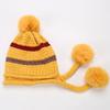 Autumn Winter Plush Warm Three Ball Knitted Hat Chenille Soft Women's Wool Hats EMA