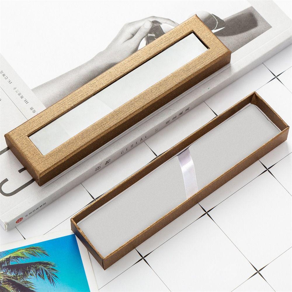 Бумажная коробка Подарочная коробка для ручек Прямоугольный футляр для перьевых ручек Пустая коробка для хранения ручек Друг Студент