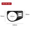 Carbon Fiber Interior Headlight Switch Cover Trim For VW Golf 7 GTI MK7 2013-17