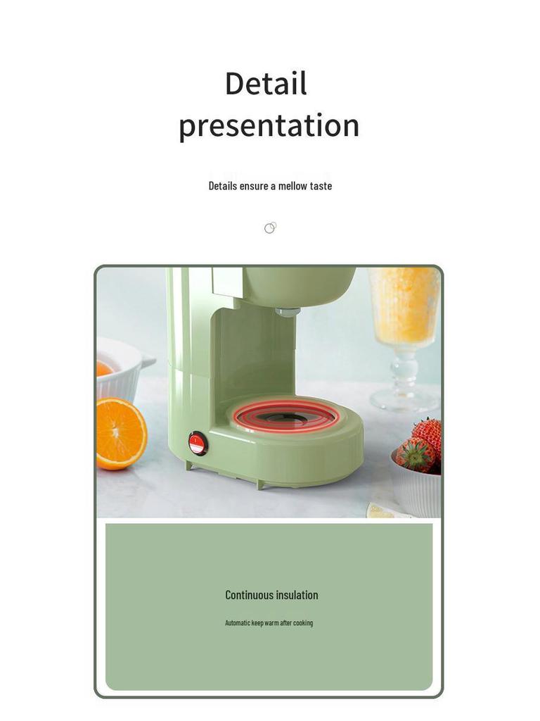 Немецкая автоматическая капельная кофеварка Homezest - Компактный кофейник в американском стиле для дома и офиса