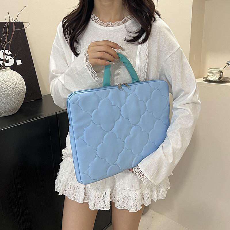 Однотонная повседневная сумка большой вместимости, горизонтальная, вертикальная, простая, универсальная, для хранения компьютера, портативная сумка-тоут, сумка для компьютера