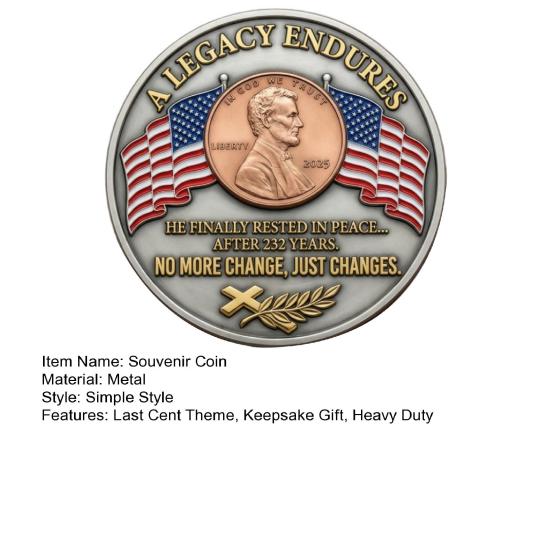 1/2/3/4/5 шт. Коллекционная монета «Последний цент» Американский флаг Орел Последний цент Сувенирная монета Памятный жетон Любители истории Коллекционеры Энтузиасты Памятный сувенир