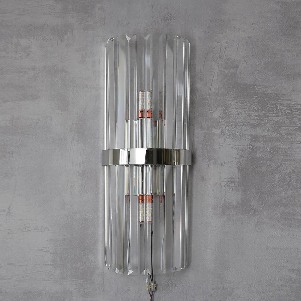 Современный хрустальный настенный светильник Роскошный светодиодный настенный светильник Внутренний золотой настенный бра Гостиная Спальня Прикроватная лампа Домашний декор Люминарии