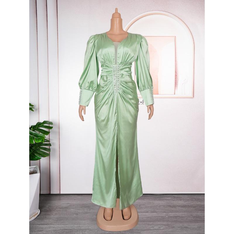 Плюс Размер Женская Мода Элегантный Новый Макси Платье