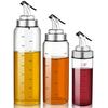 180/300/500ML Oil Glass Bottle Leak-proof High Temperature Resistant Scale Refillable Soy Sauce Vinegar Olive Oil Condiment Dispenser for Kitchen