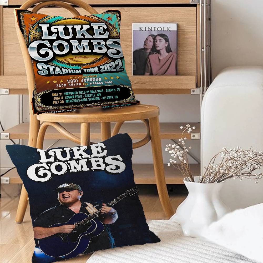 Singer Luke Combs Popular Music Album Pillowcases Home Bedding Decorative Pillow Cover Wedding Super Soft Pillow Case