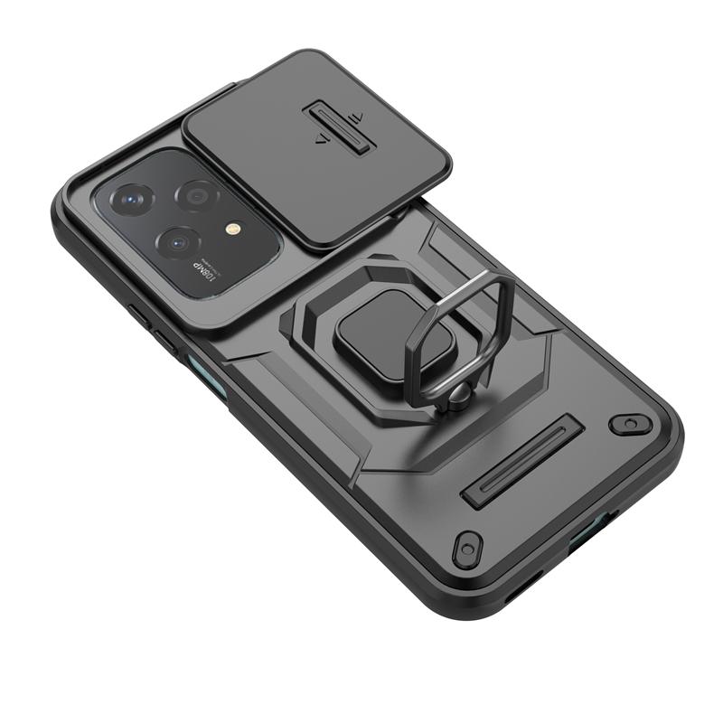 For Honor 200 Lite 5G Case Shockproof Armor Ring Case For Honor200 Honor 200Lite 5G Slide Camera Lens Protection Cover