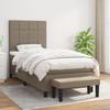 Maison Exclusive - Sommier À Lattes De Lit Avec Matelas Taupe 100x200 Cm Tissu