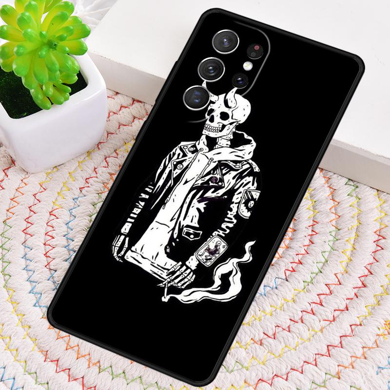 Чехол-бампер для телефона с рисунком скелета и костей для Samsung Galaxy note 10 pro S26 Ultra S23 S24 FE S25 S21 S22 PLUS ударопрочный